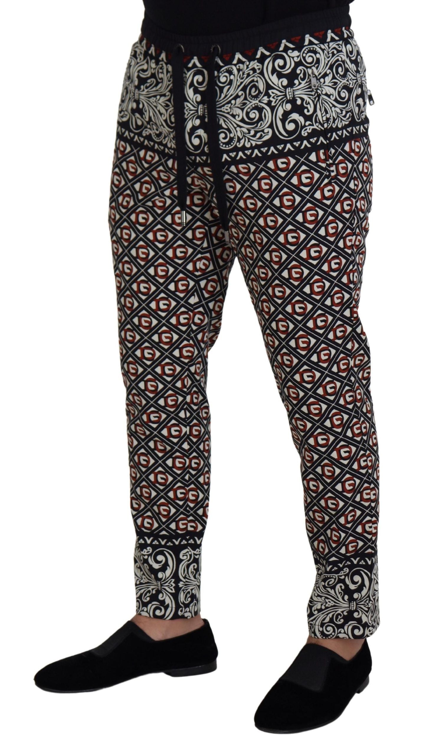 Dolce & Gabbana Multicolor Baroque Sweatpants Jogging Pants - DEA STILOSA MILANO