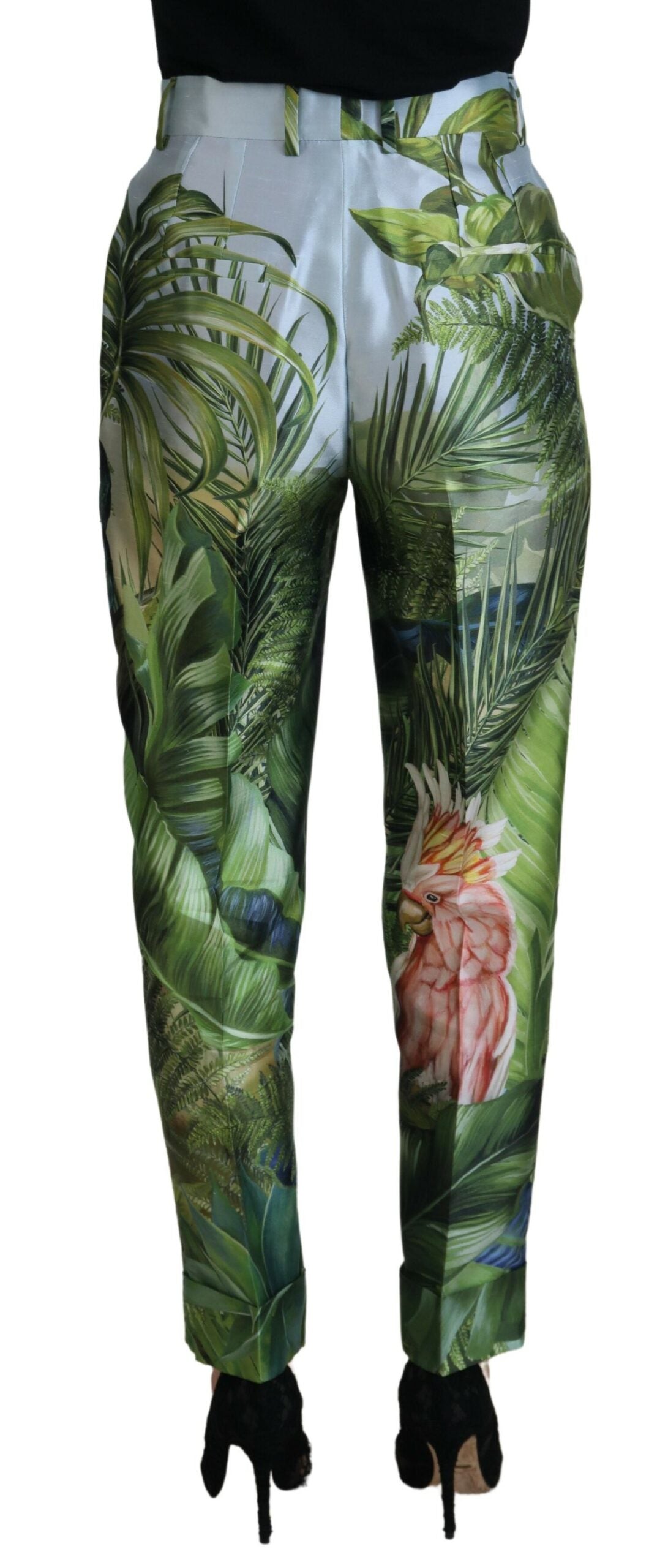 Dolce & Gabbana Multicolor JunglePrint Tapered Pants - DEA STILOSA MILANO