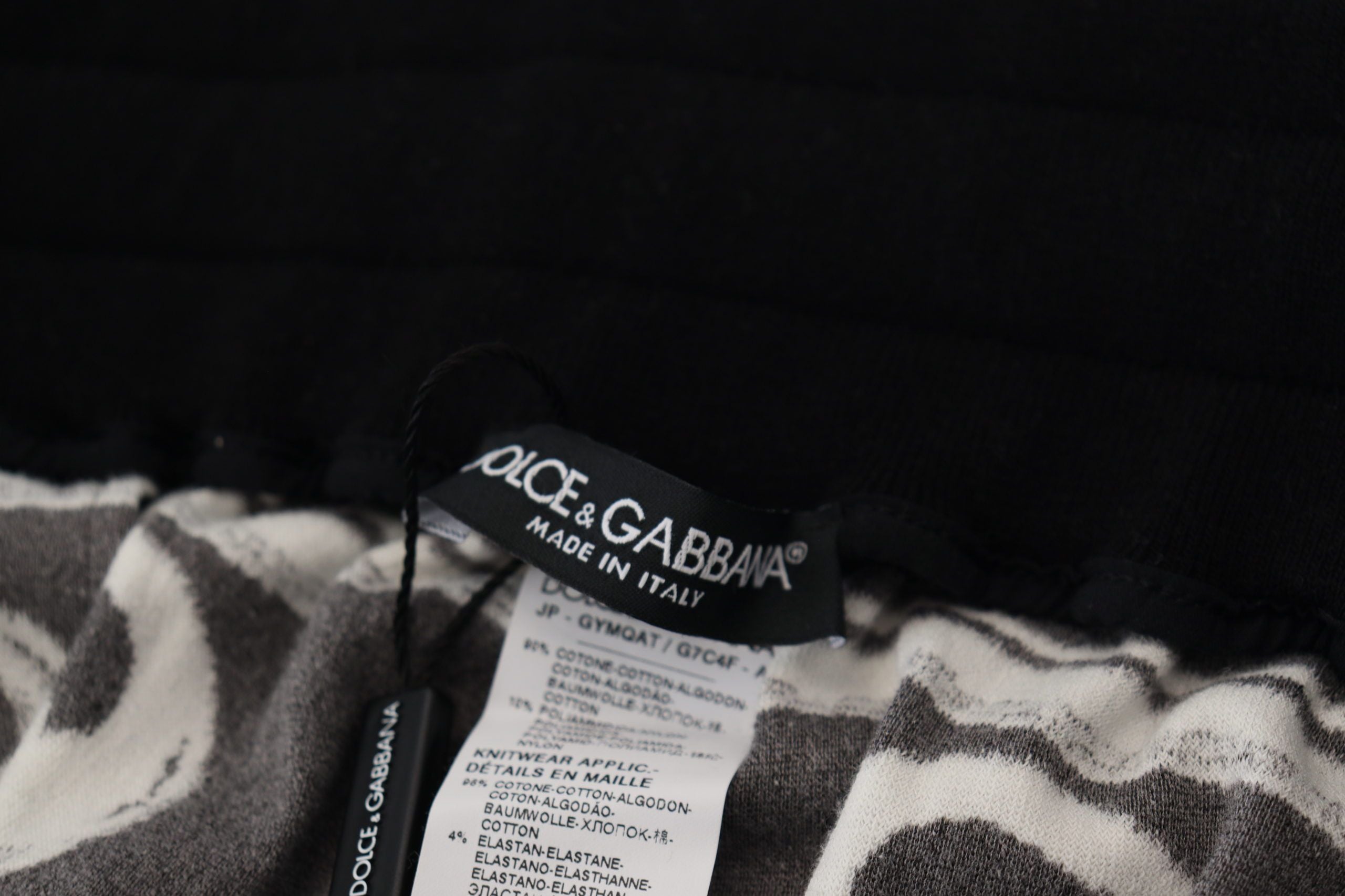 Dolce & Gabbana Black Cotton Heritage Sweatpants Jogging Pants - DEA STILOSA MILANO