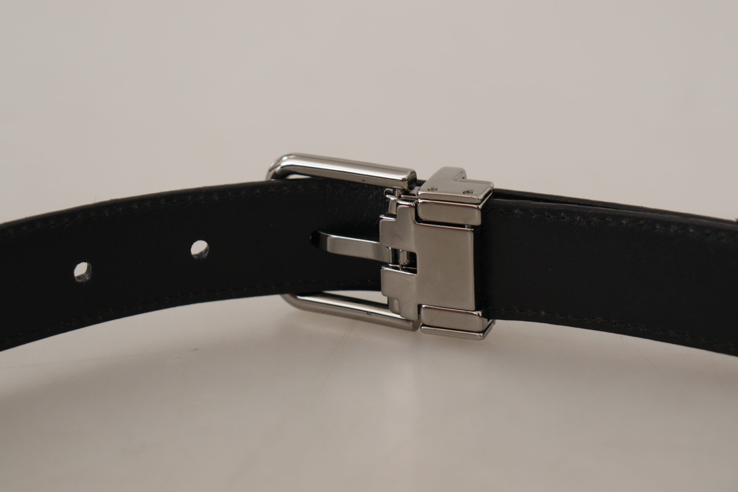 Dolce & Gabbana Red Exotic Leather Metal Logo Buckle Belt - DEA STILOSA MILANO