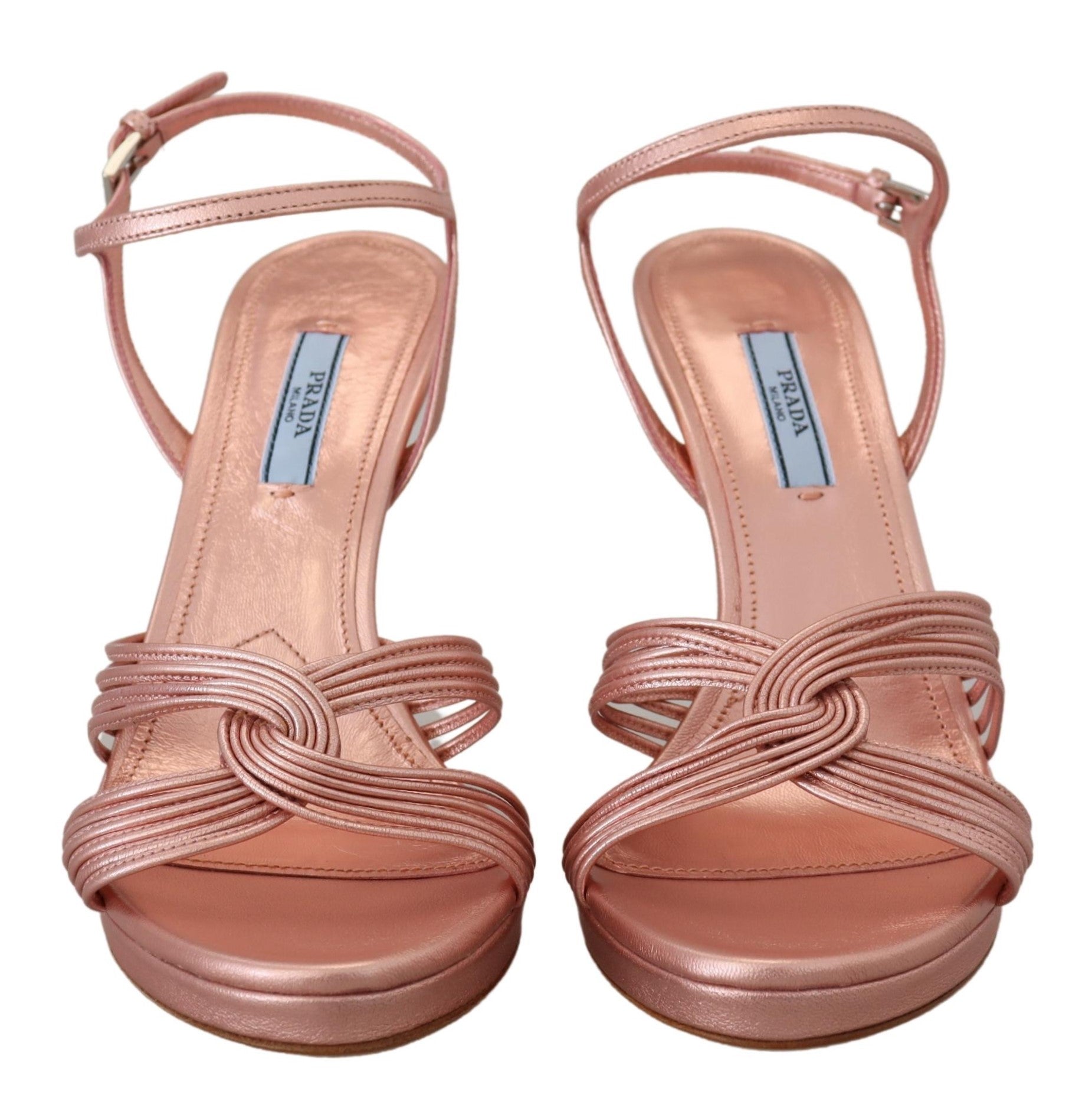 Prada Ankle Strap Heels Stiletto Sandals Leather - DEA STILOSA MILANO