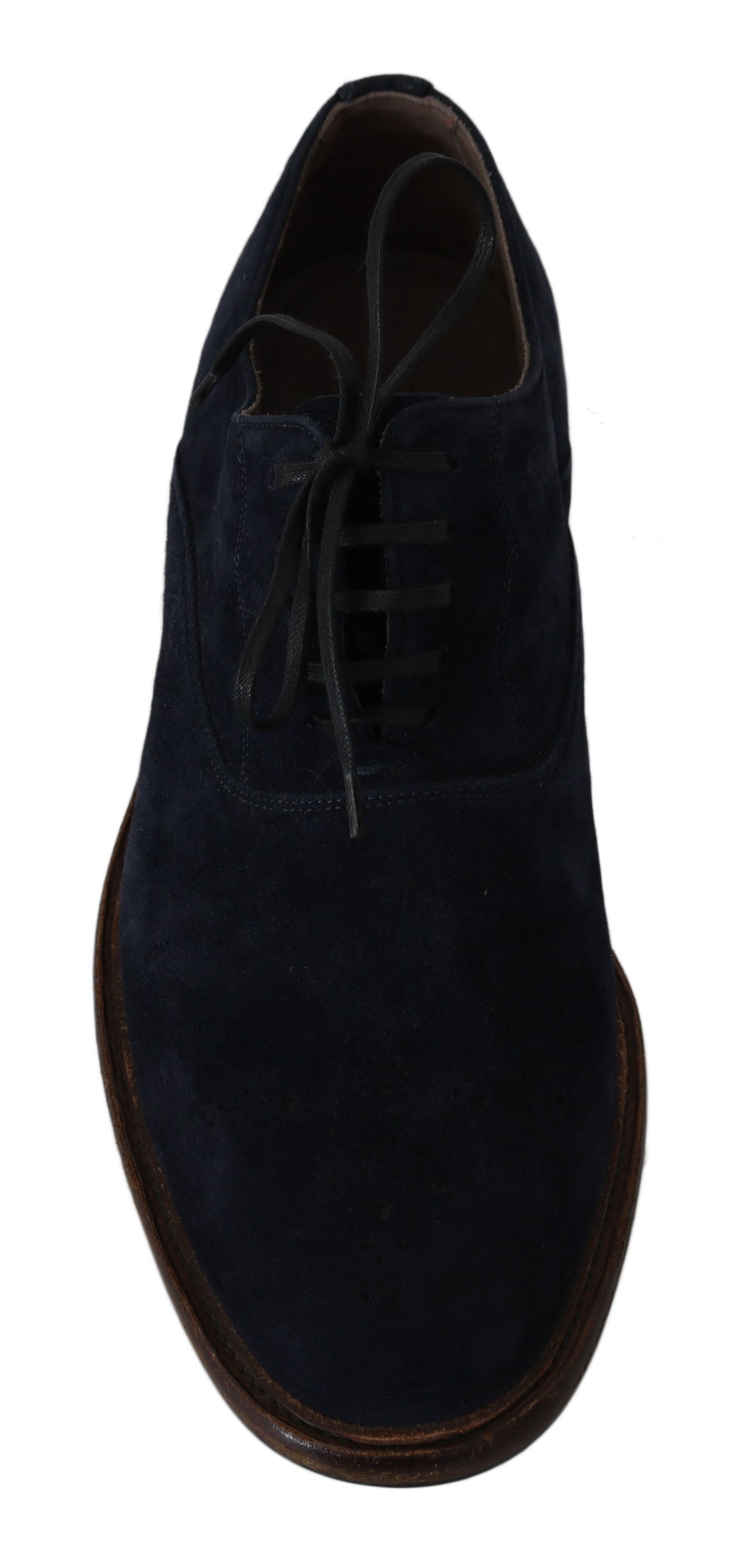 Dolce & Gabbana Blue Leather Marsala Derby Goatskin Shoes - DEA STILOSA MILANO
