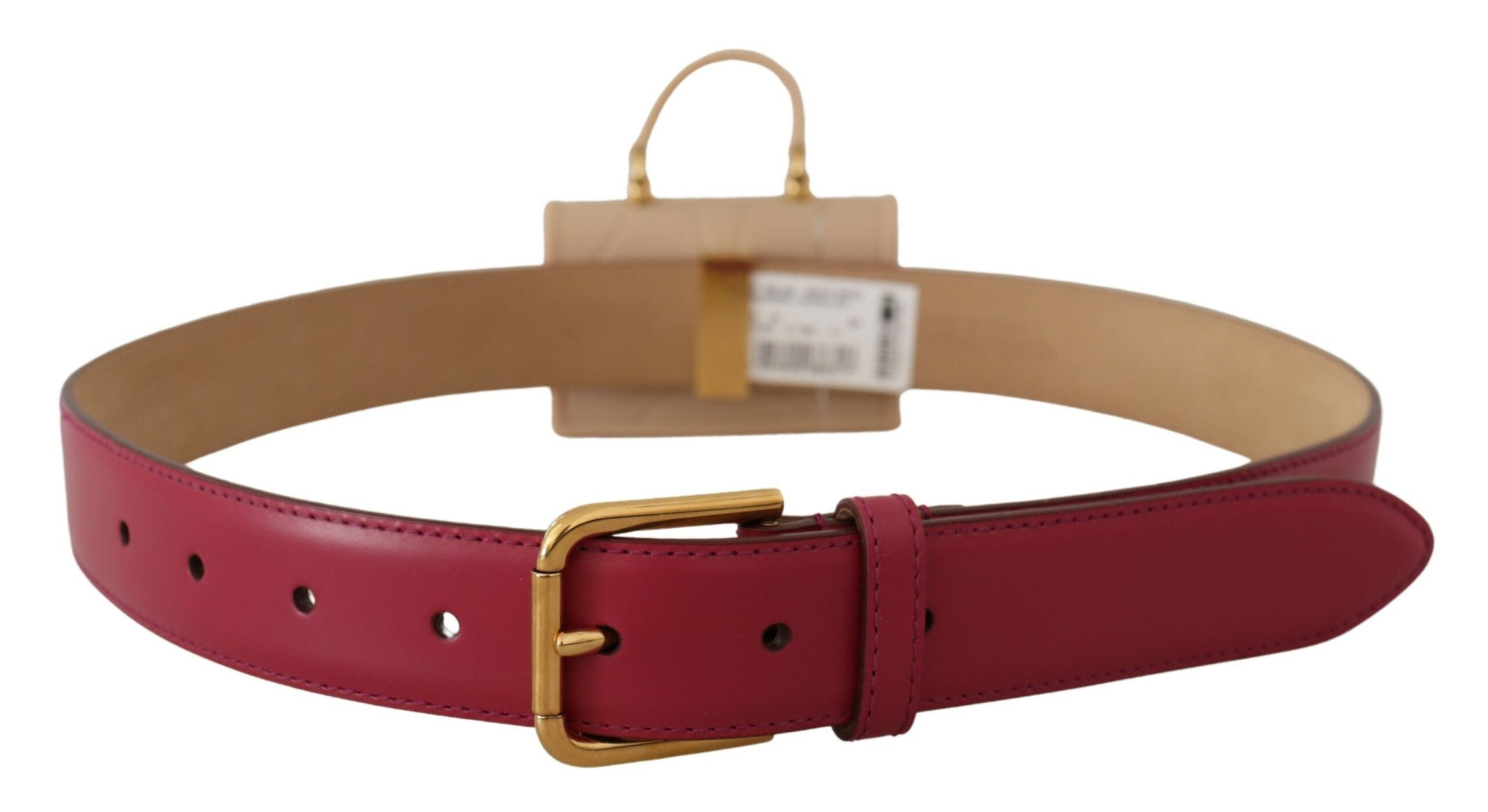 Dolce & Gabbana Pink Leather Devotion Heart Micro Bag Headphones Belt - DEA STILOSA MILANO