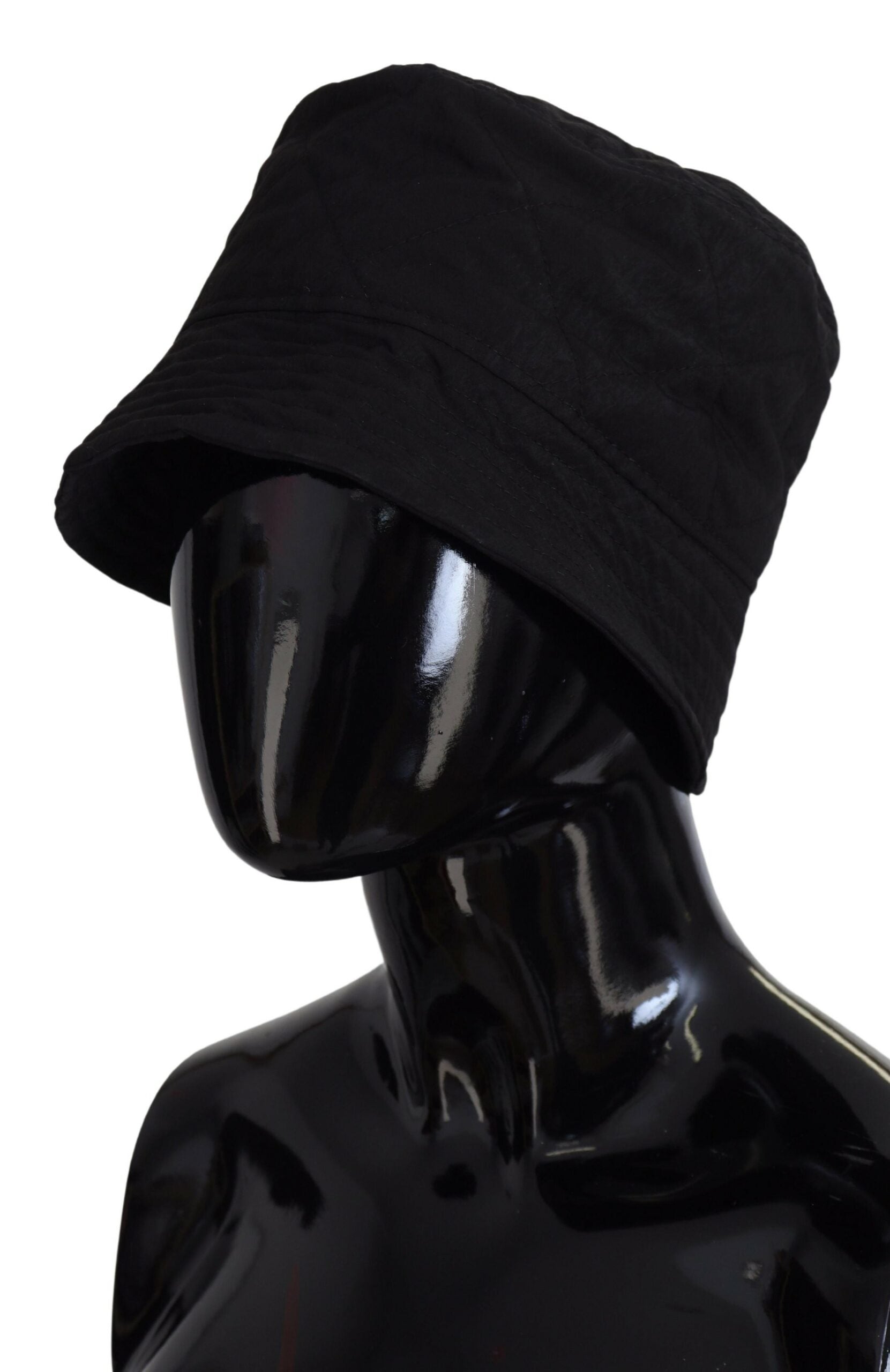 Dolce & Gabbana Black Nylon Women Bucket Cap Hat - DEA STILOSA MILANO