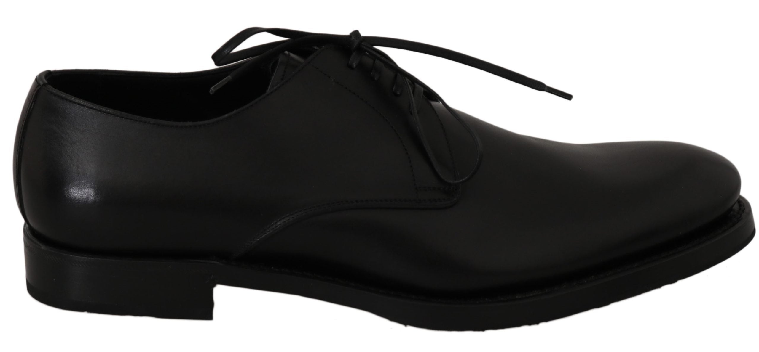 Dolce & Gabbana Black Leather Derby Formal Dress Shoes - DEA STILOSA MILANO