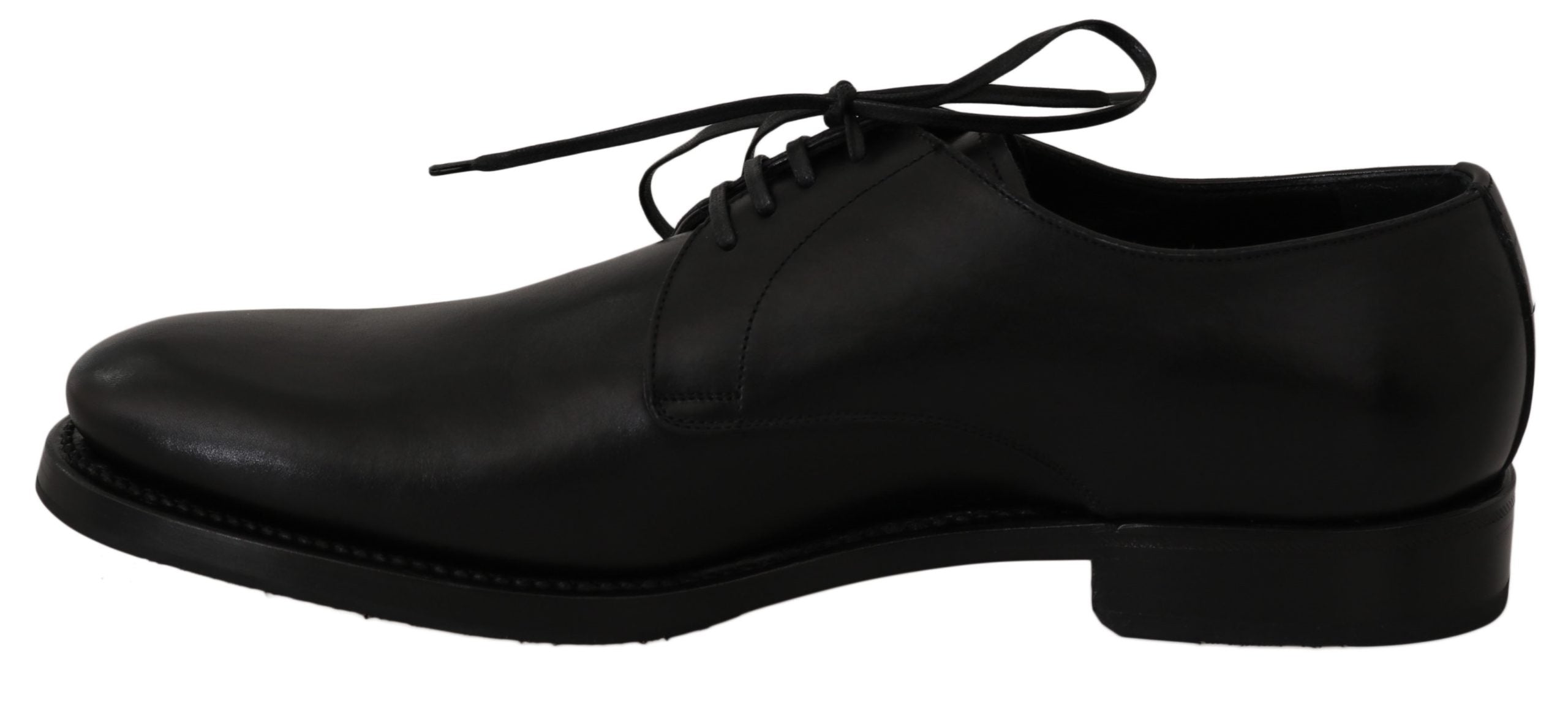 Dolce & Gabbana Black Leather Derby Formal Dress Shoes - DEA STILOSA MILANO