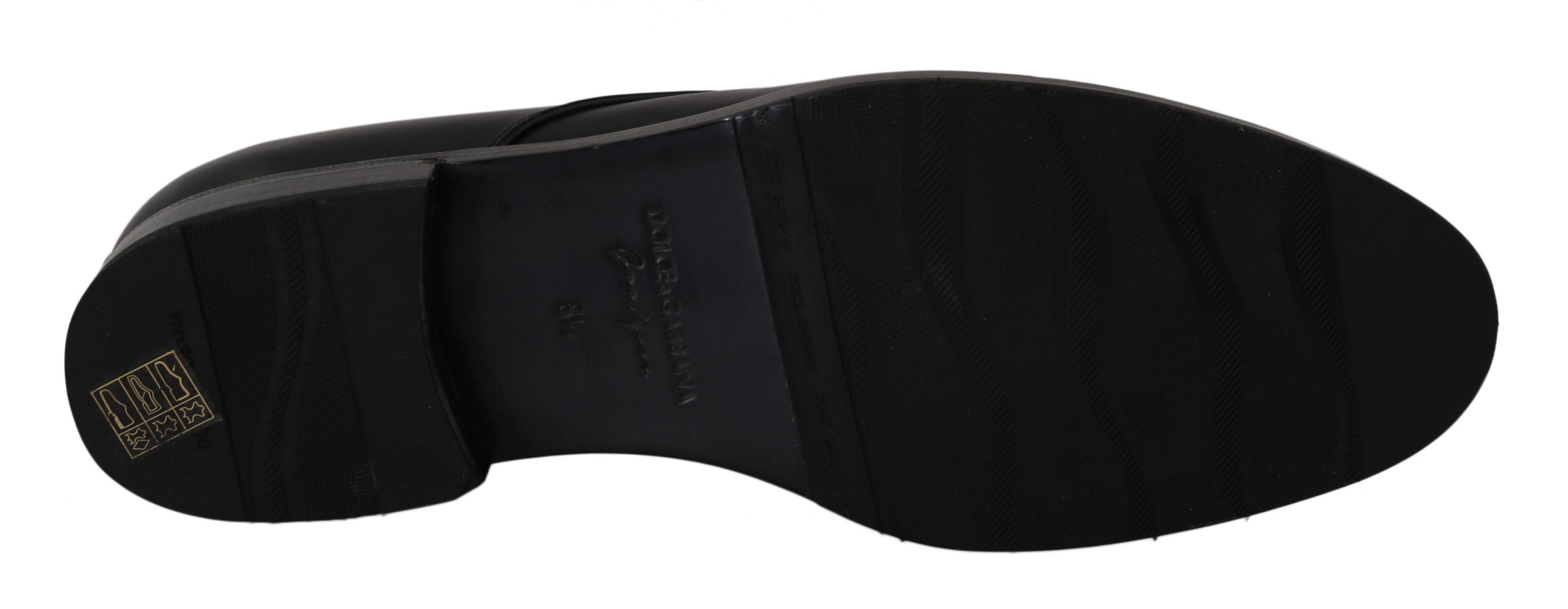 Dolce & Gabbana Black Leather Derby Formal Dress Shoes - DEA STILOSA MILANO