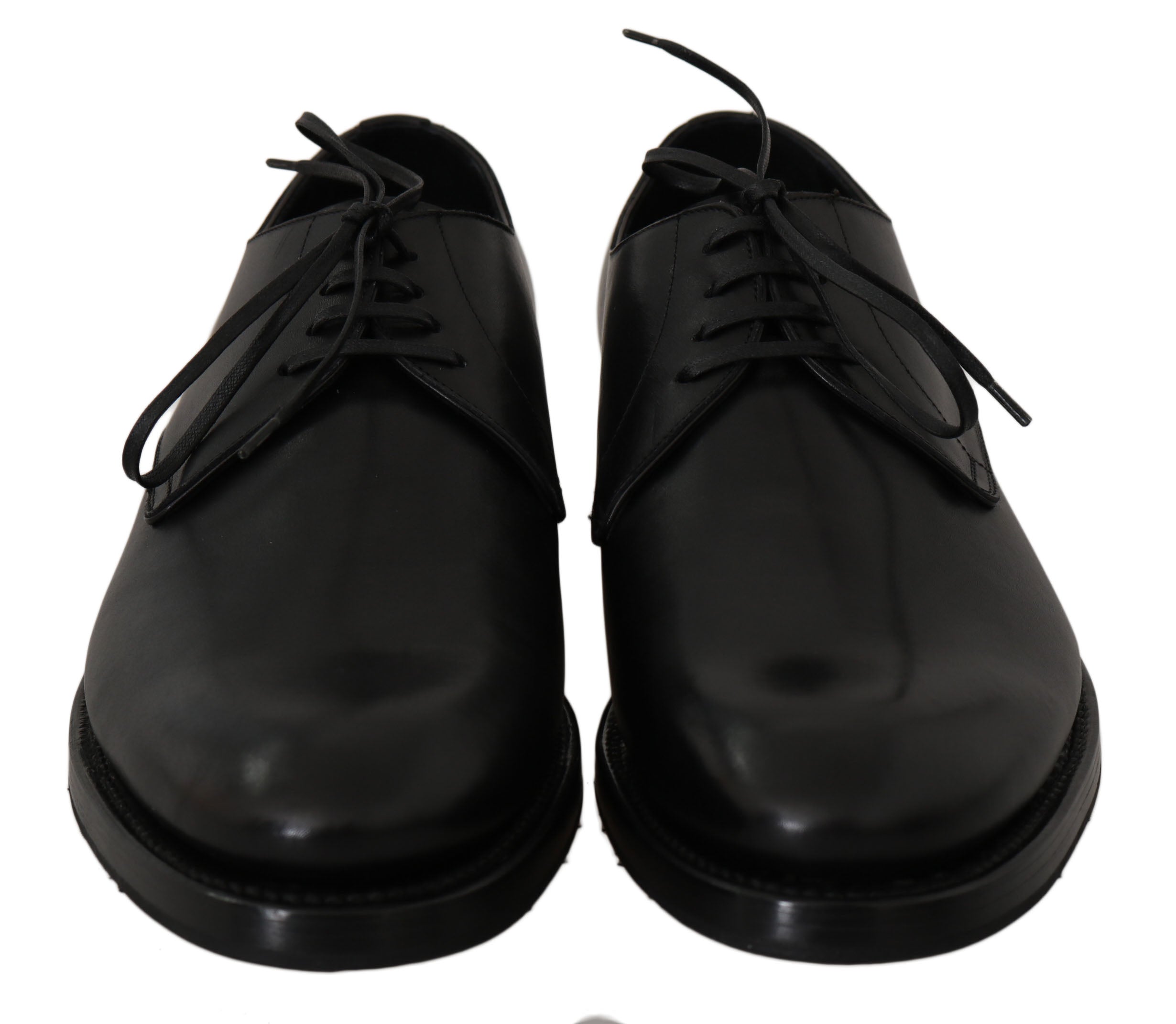 Dolce & Gabbana Black Leather Derby Formal Dress Shoes - DEA STILOSA MILANO