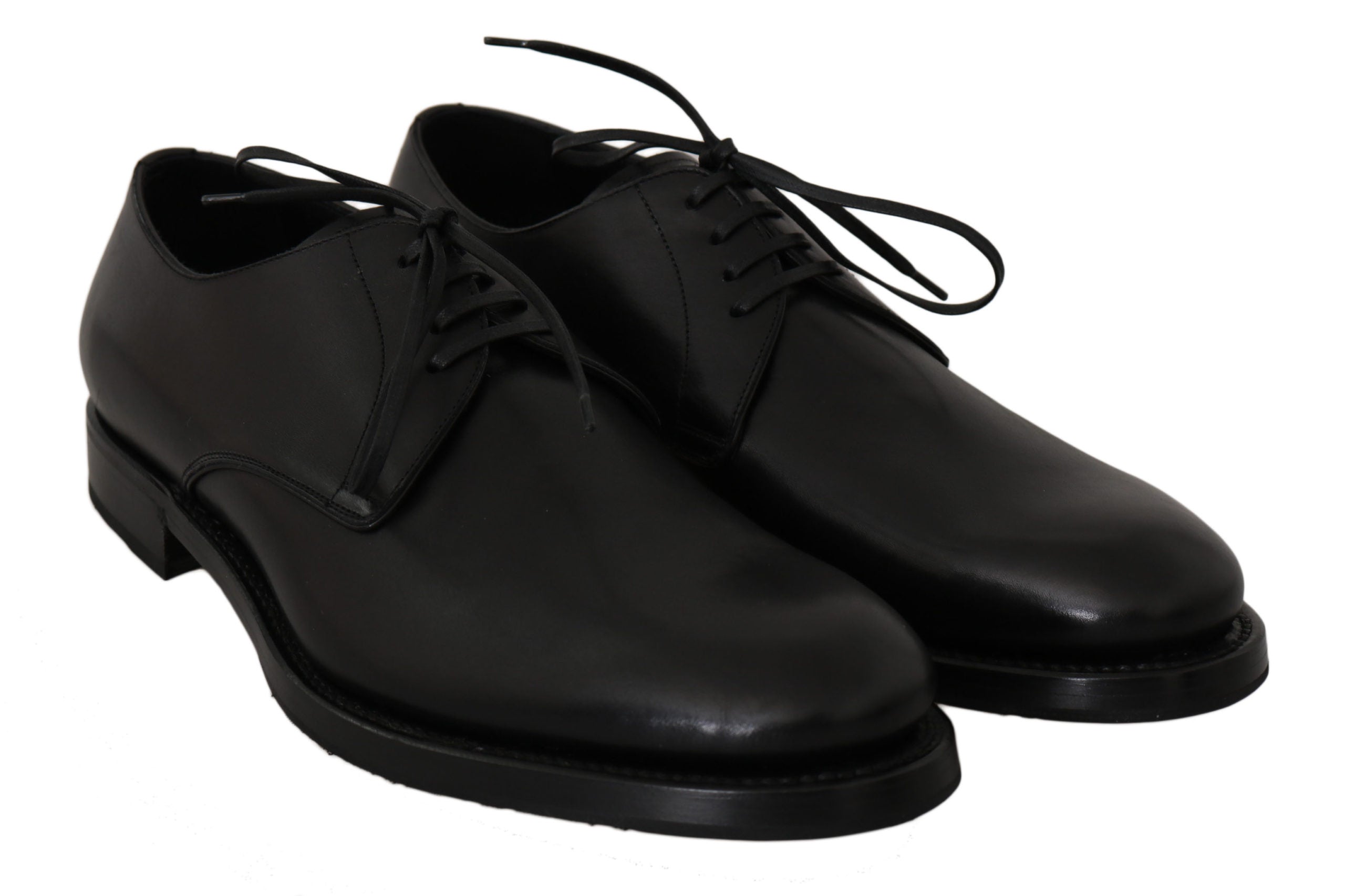 Dolce & Gabbana Black Leather Derby Formal Dress Shoes - DEA STILOSA MILANO