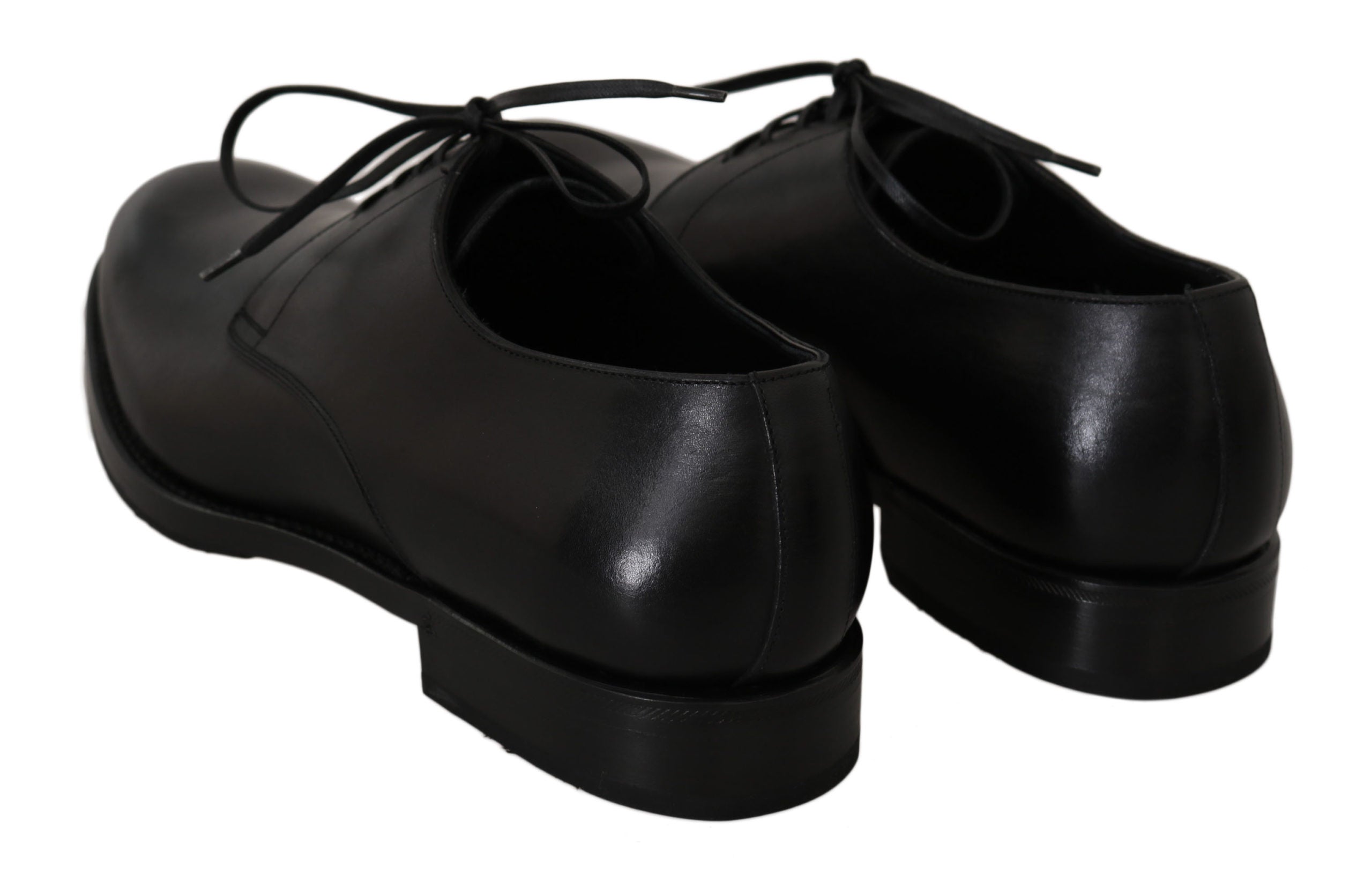 Dolce & Gabbana Black Leather Derby Formal Dress Shoes - DEA STILOSA MILANO