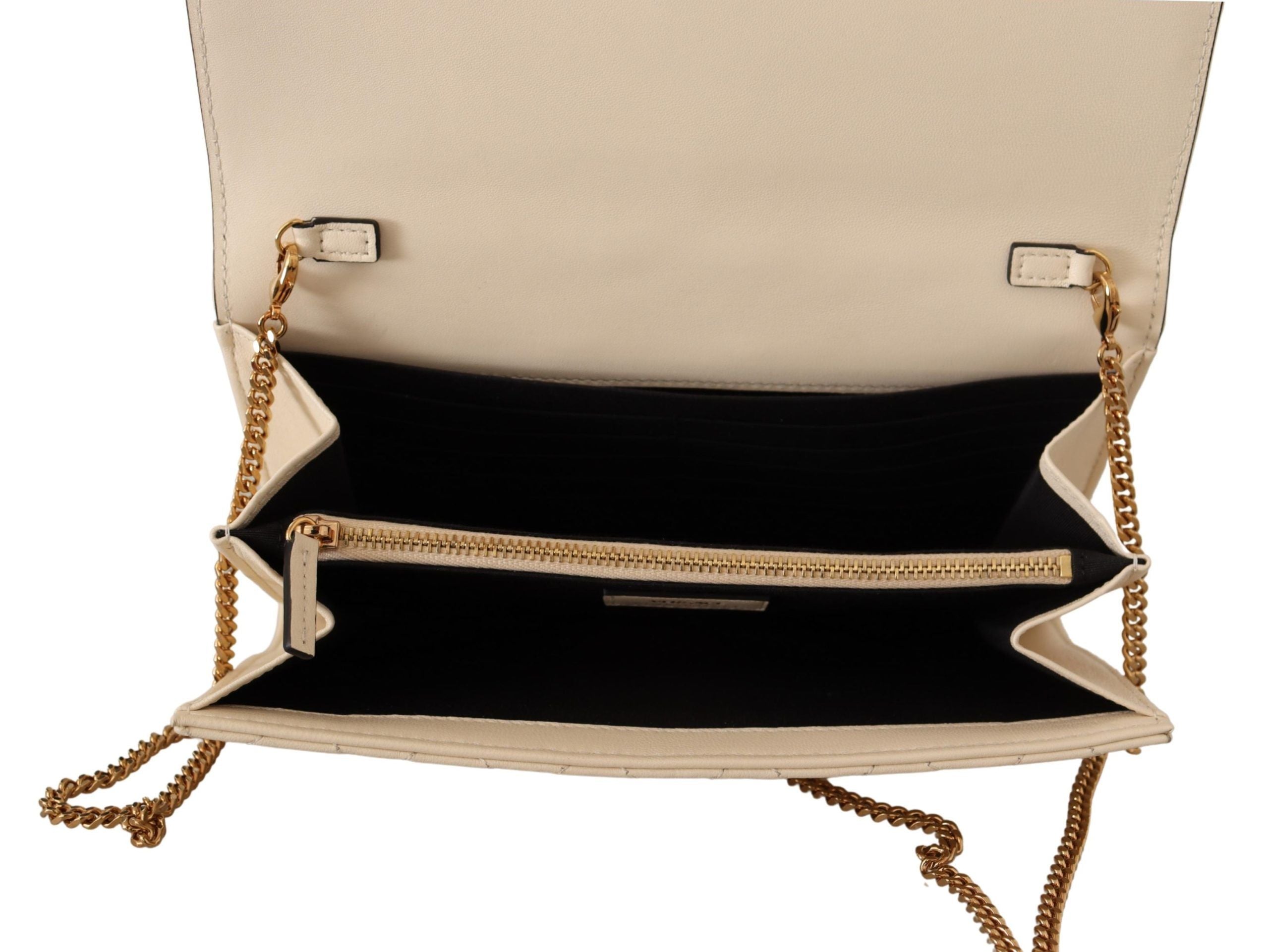 Versace White Nappa Leather Medusa Evening Bag - DEA STILOSA MILANO