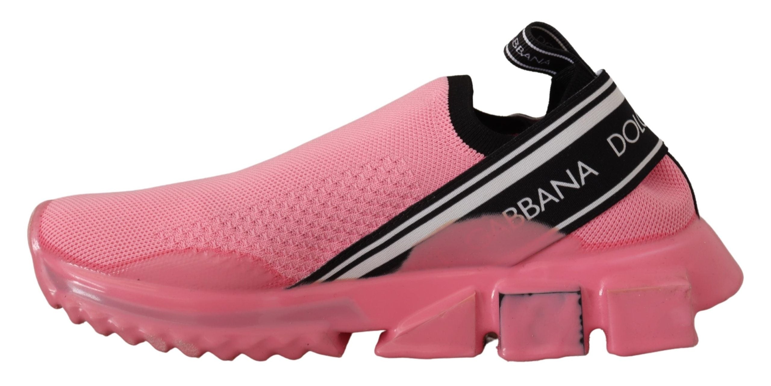Dolce & Gabbana Pink Low Top Slip On Casual Sorrento Sneakers - DEA STILOSA MILANO