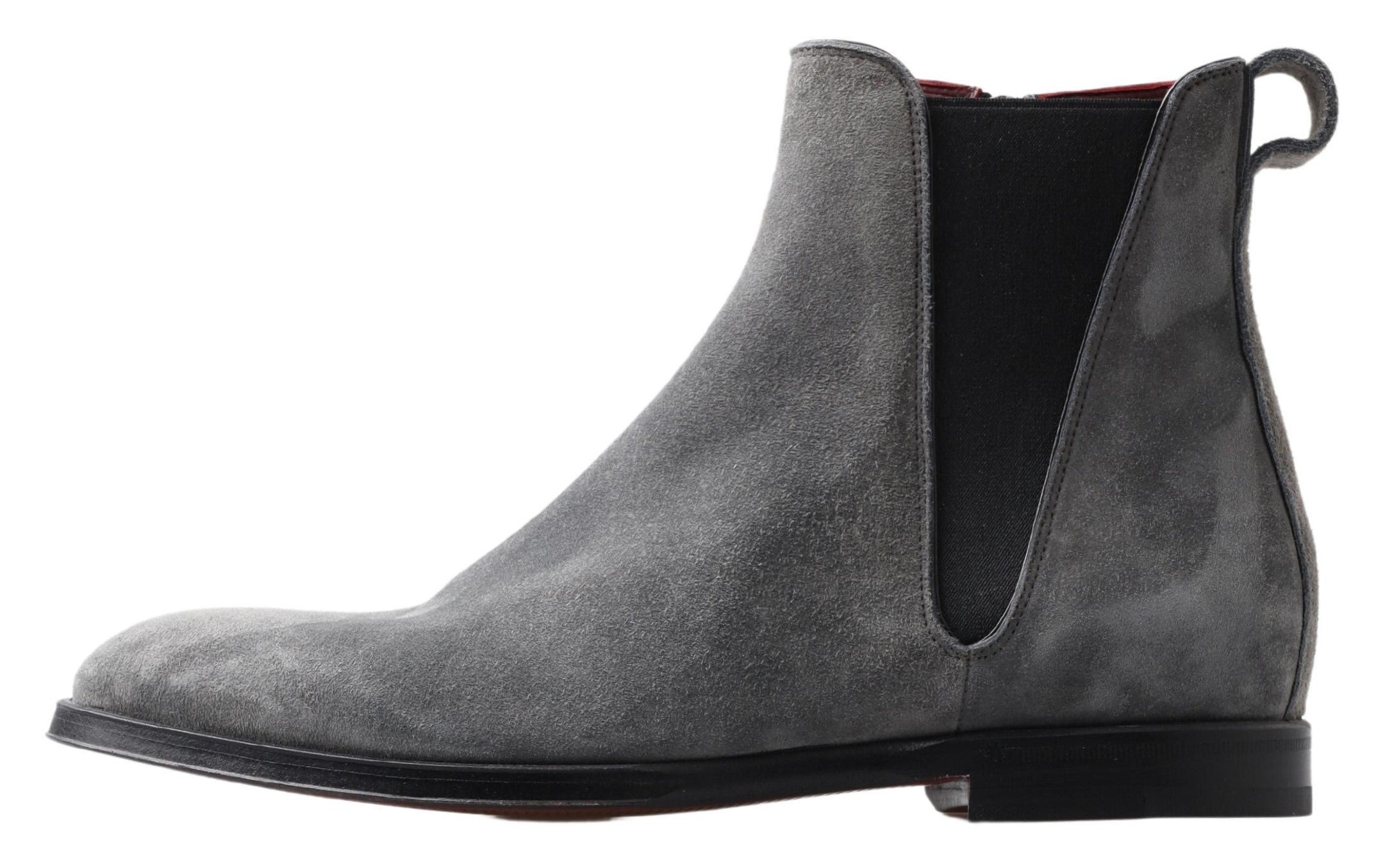 Dolce & Gabbana Gray Leather Men Ankle Boots Shoes - DEA STILOSA MILANO