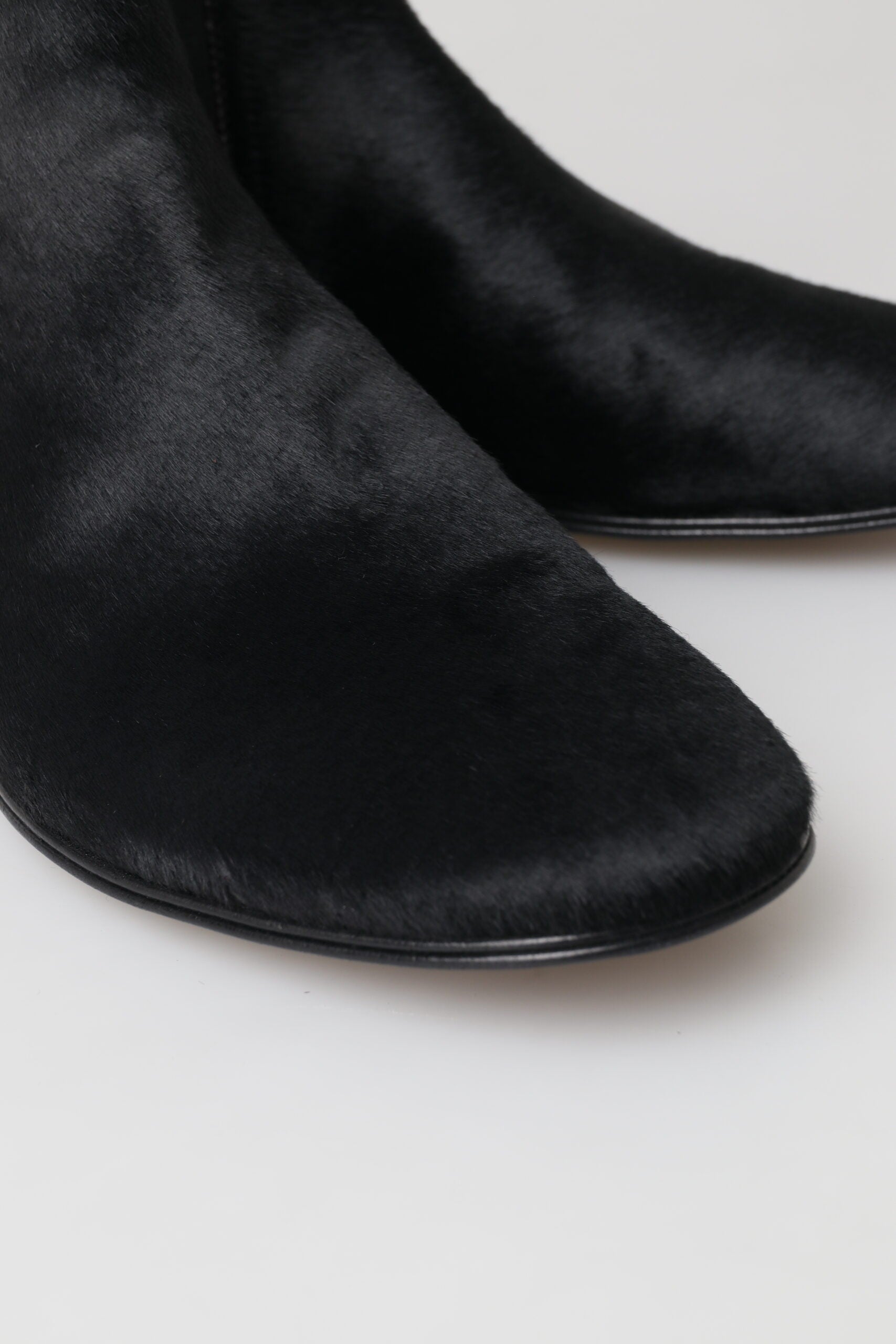 Dolce & Gabbana Black Leather Chelsea Men Ankle Boots Shoes - DEA STILOSA MILANO