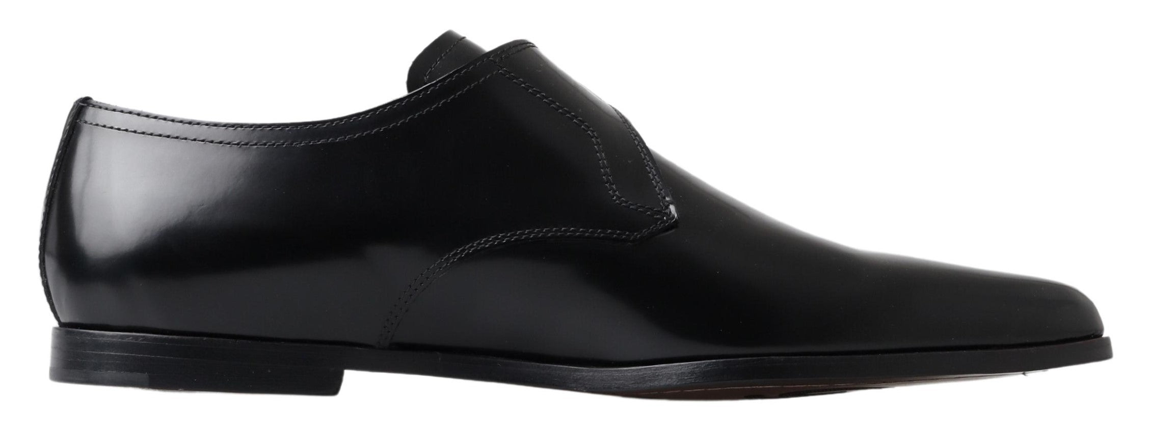 Dolce & Gabbana Black Leather Monk Strap Dress Formal Shoes - DEA STILOSA MILANO