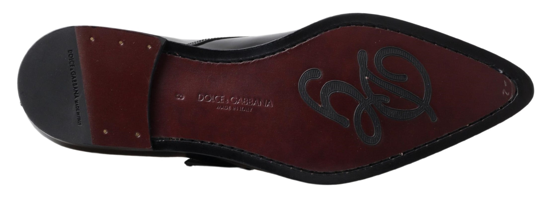 Dolce & Gabbana Black Leather Monk Strap Dress Formal Shoes - DEA STILOSA MILANO