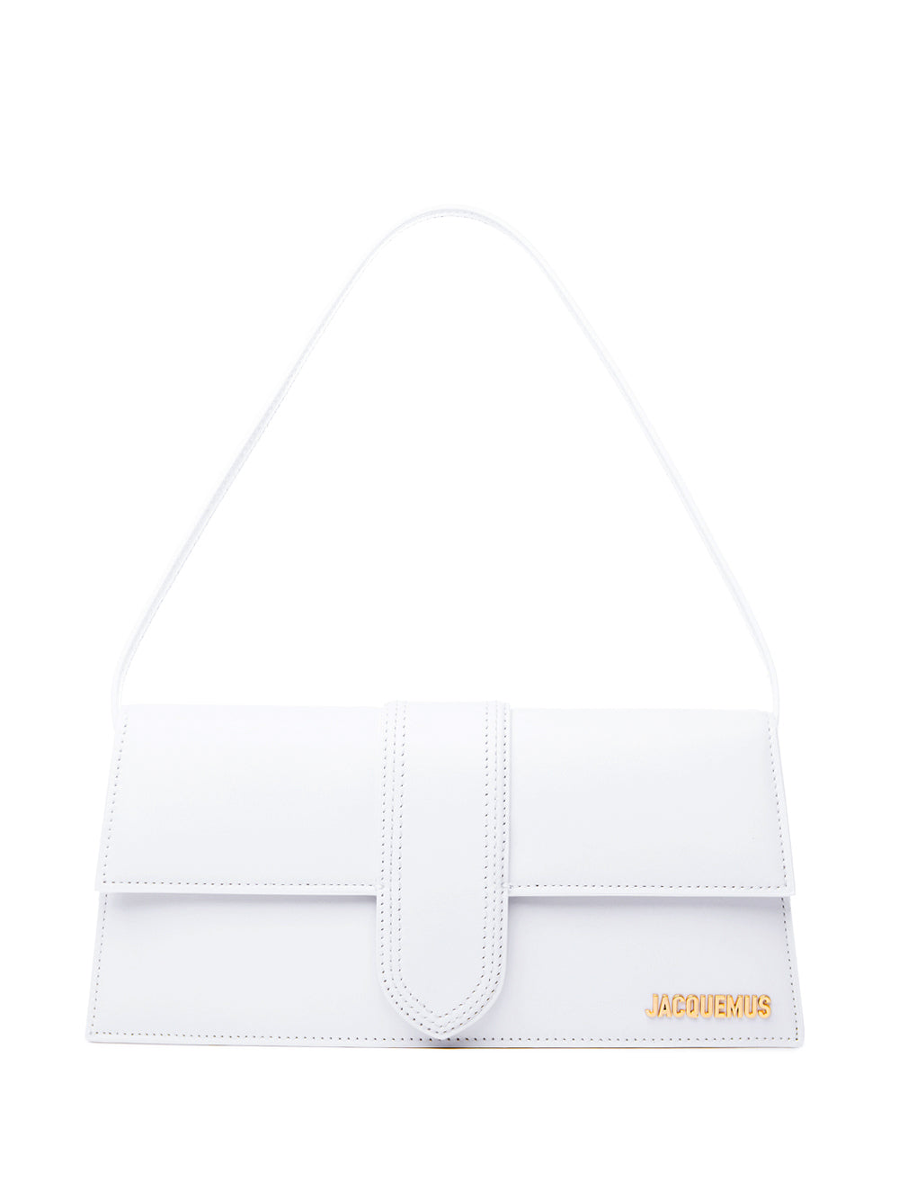 Jacquemus White Leather Le Bambino Long Shoulder Bag - DEA STILOSA MILANO