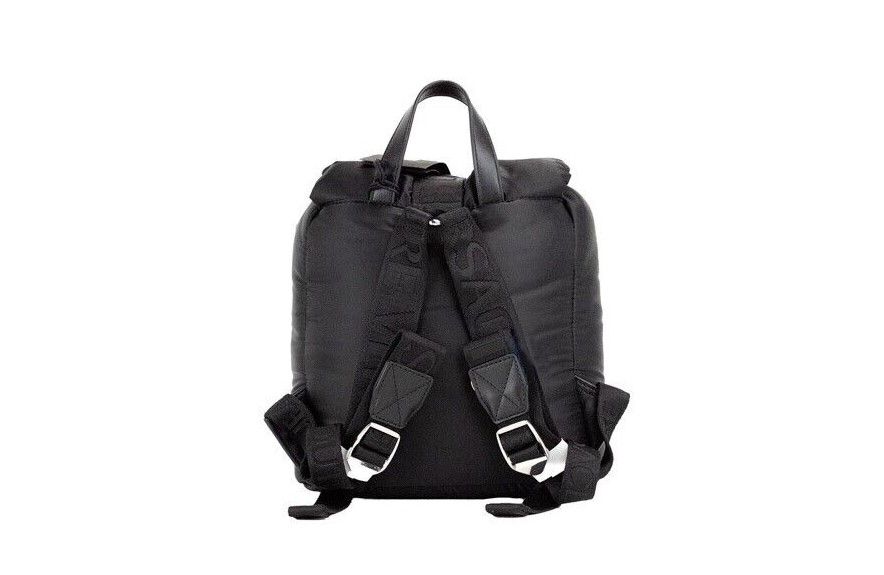 Versace Jeans Couture Small Black Puffy Nylon Safety Buckle Backpack Book Bag - DEA STILOSA MILANO