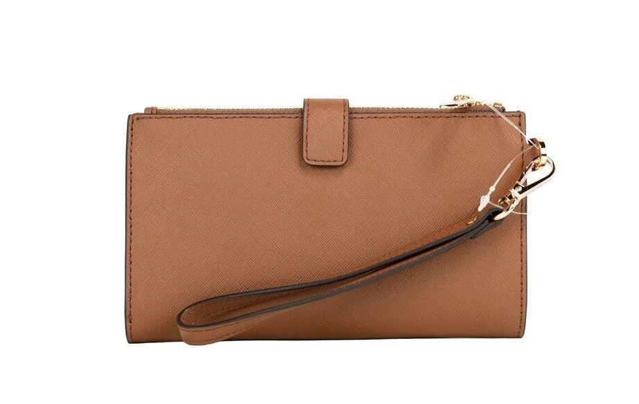 Michael Kors Jet Set Travel Luggage Leather Large Double Zip Wristlet Wallet - DEA STILOSA MILANO
