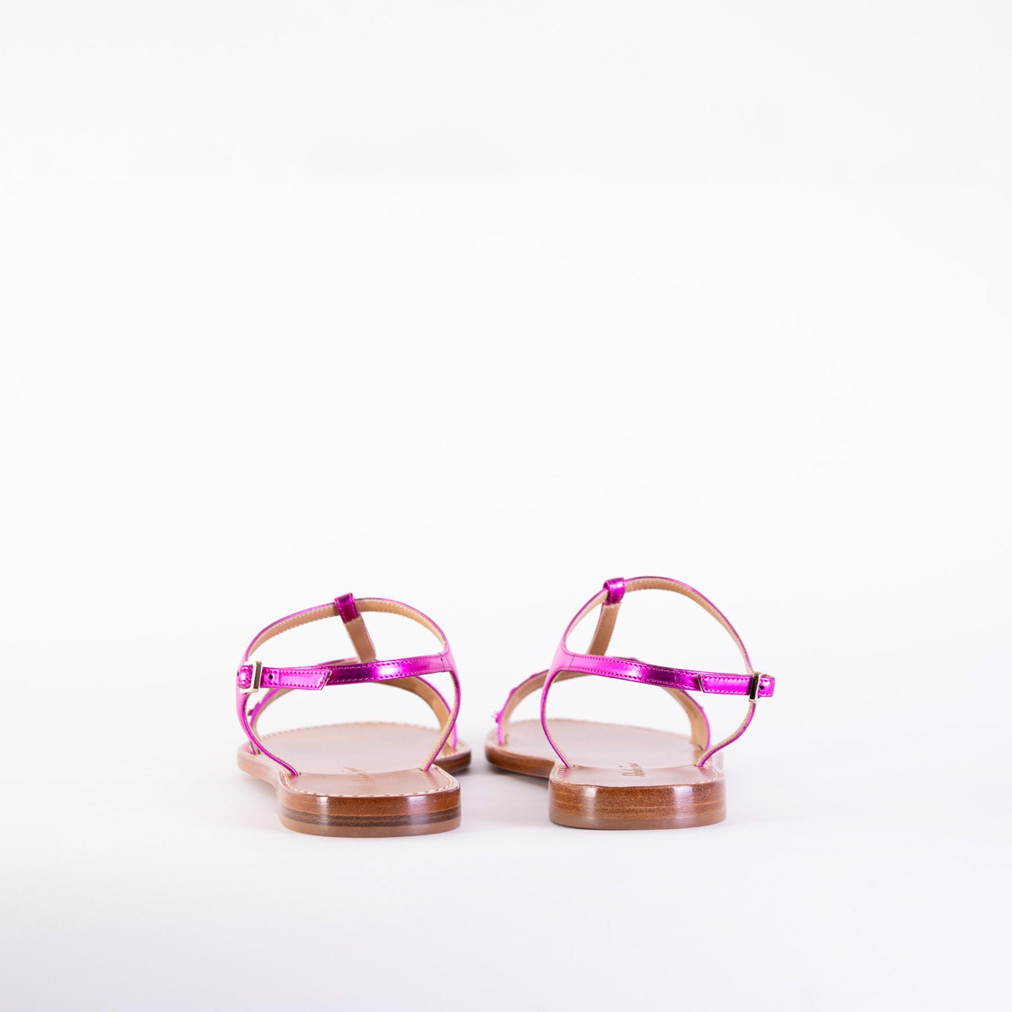 Salvatore Ferragamo Fuchsia Leather Tremiti Sandals - DEA STILOSA MILANO