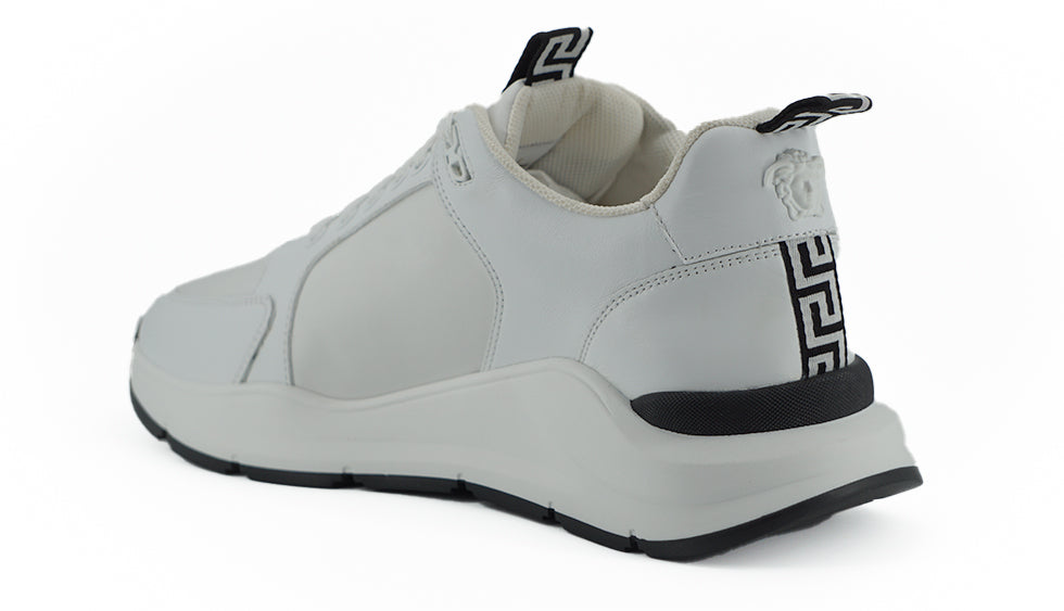 Versace White Calf Leather Sneakers - DEA STILOSA MILANO