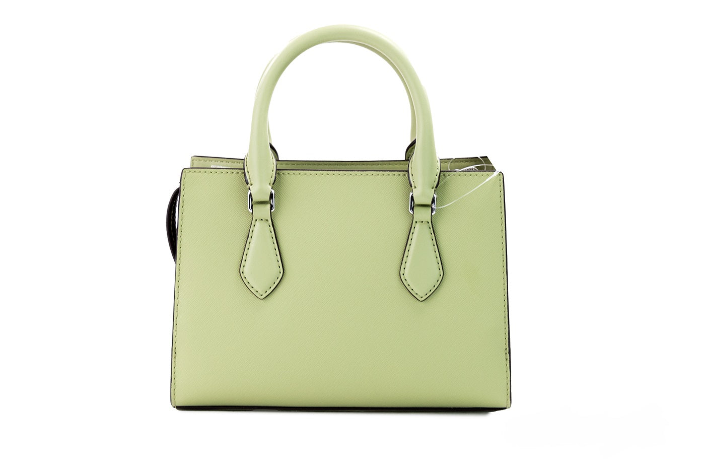 Michael Kors Sheila Small Light Sage Vegan Leather Center Zip Satchel Purse Bag - DEA STILOSA MILANO