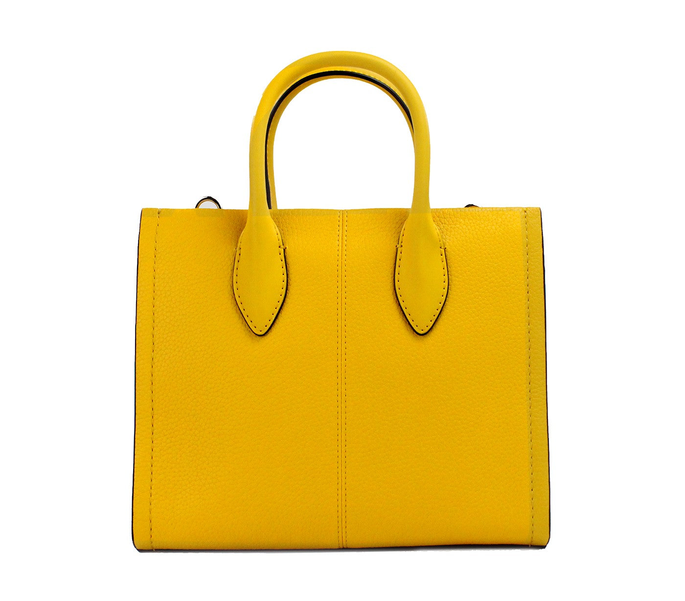 Michael Kors Mirella Small Jasmine Yellow Leather Top Zip Shopper Tote Bag - DEA STILOSA MILANO