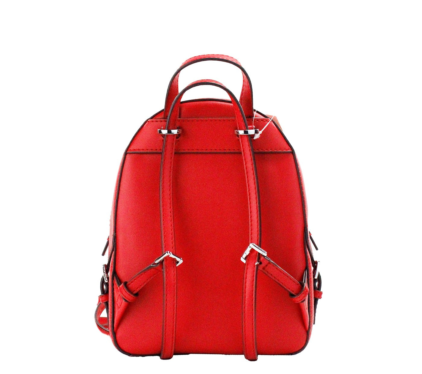 Michael Kors Jaycee Mini XS Bright Red Pebbled Leather Zip Pocket Backpack Bag - DEA STILOSA MILANO