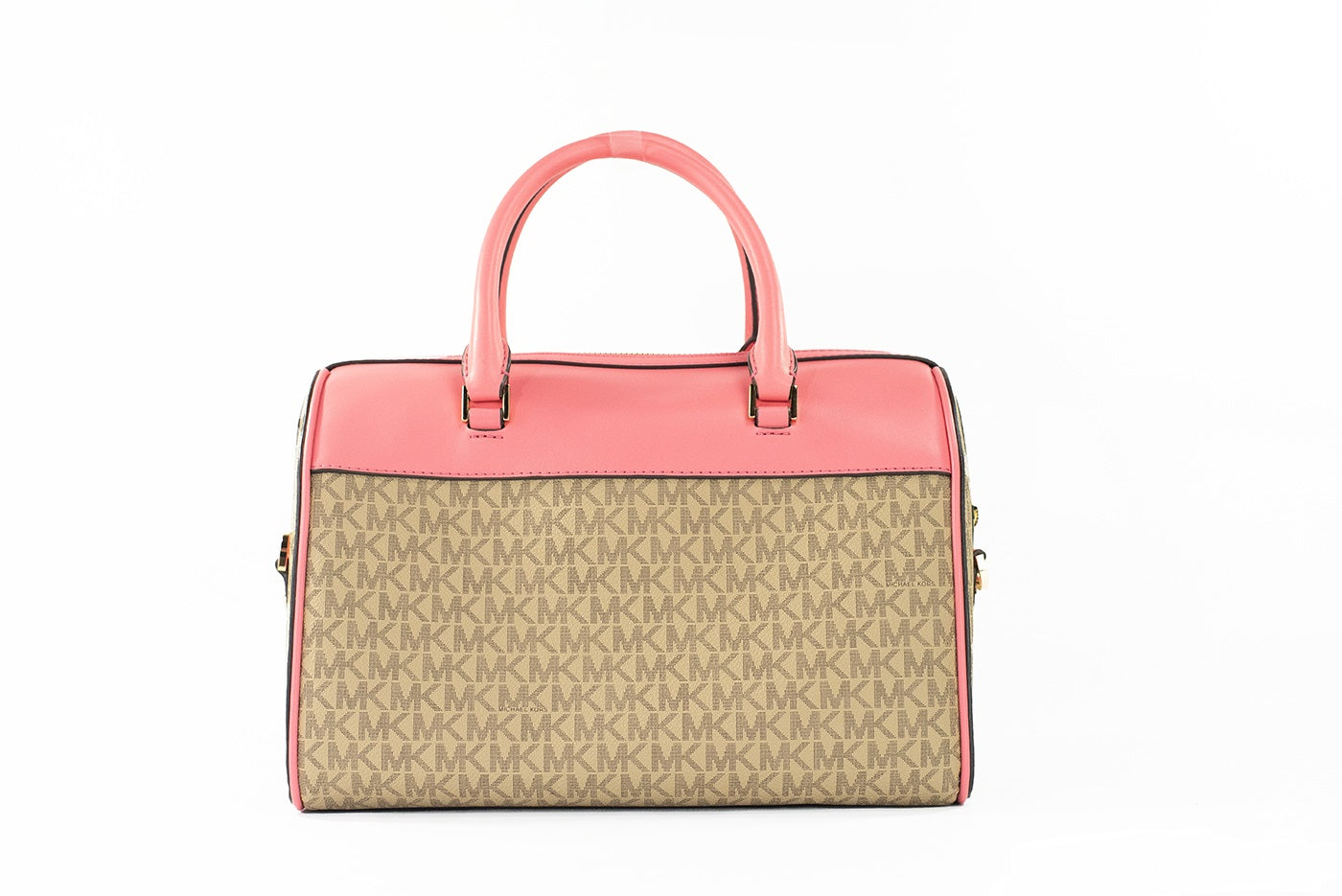 Michael Kors Travel Medium Tea Rose Signature PVC Duffle Crossbody Bag Purse - DEA STILOSA MILANO