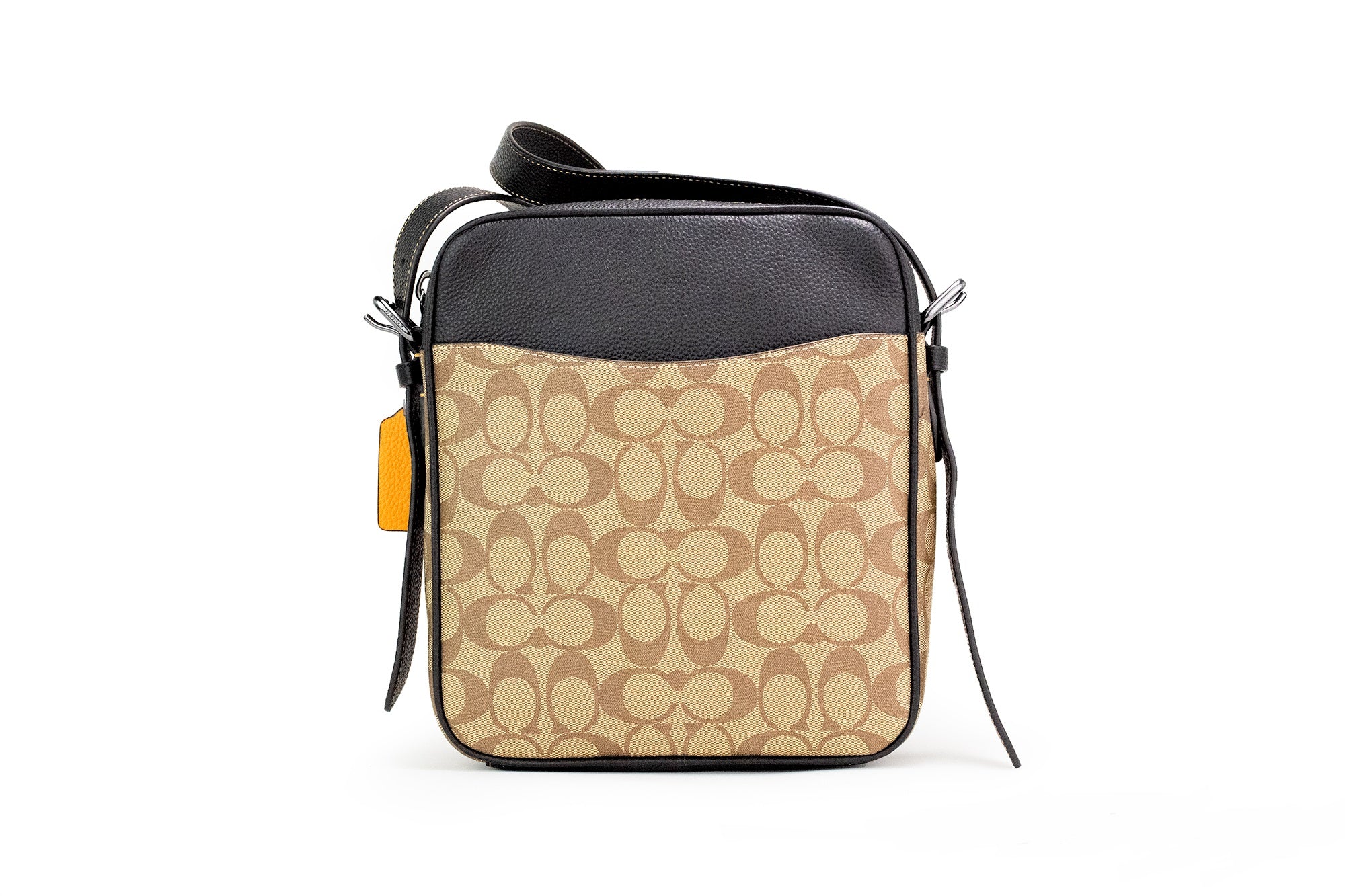 COACH Hudson 21 Signature Varsity Stripe Coated Canvas Crossbody Bag - DEA STILOSA MILANO