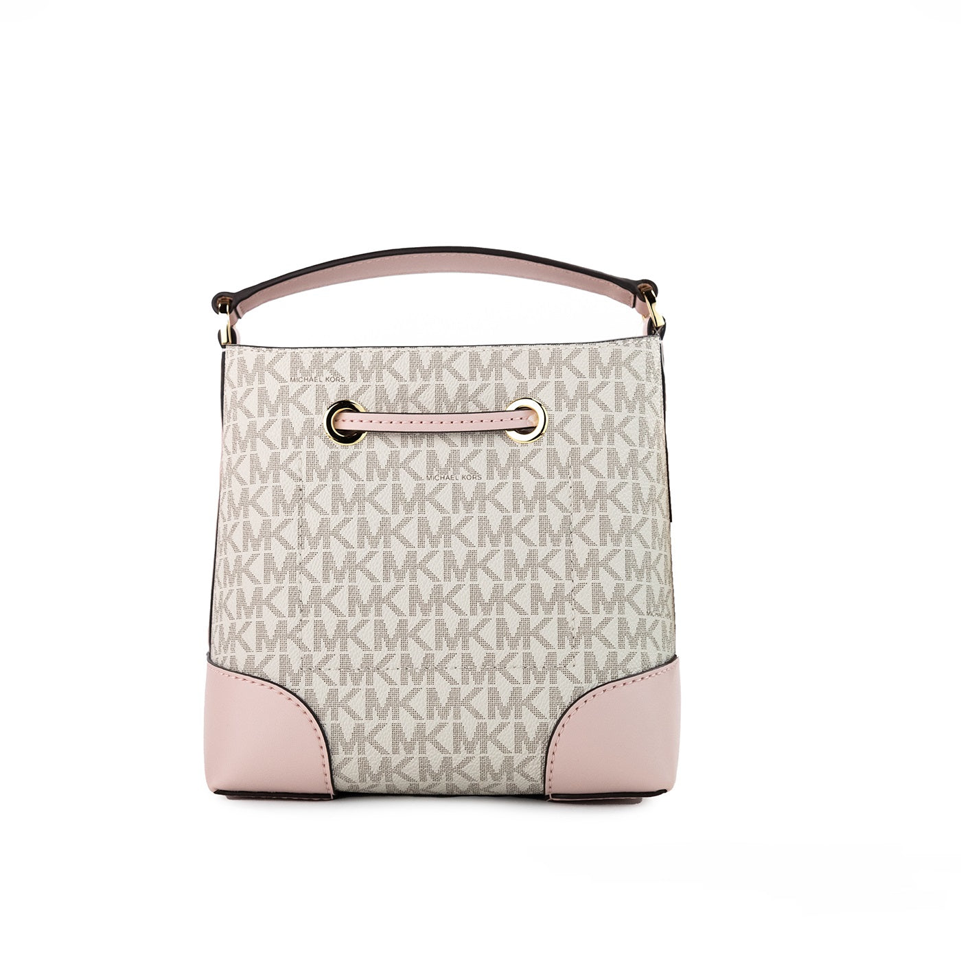 Michael Kors Mercer Small Powder Blush Multi PVC Bucket Crossbody Handbag Purse - DEA STILOSA MILANO