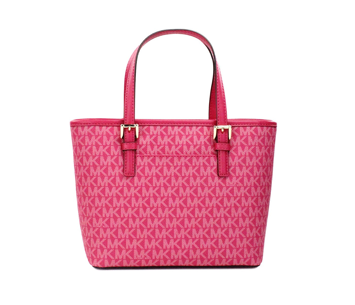 Michael Kors Jet Set PVC Leather XS Carryall Top Zip Tote Bag Purse - DEA STILOSA MILANO
