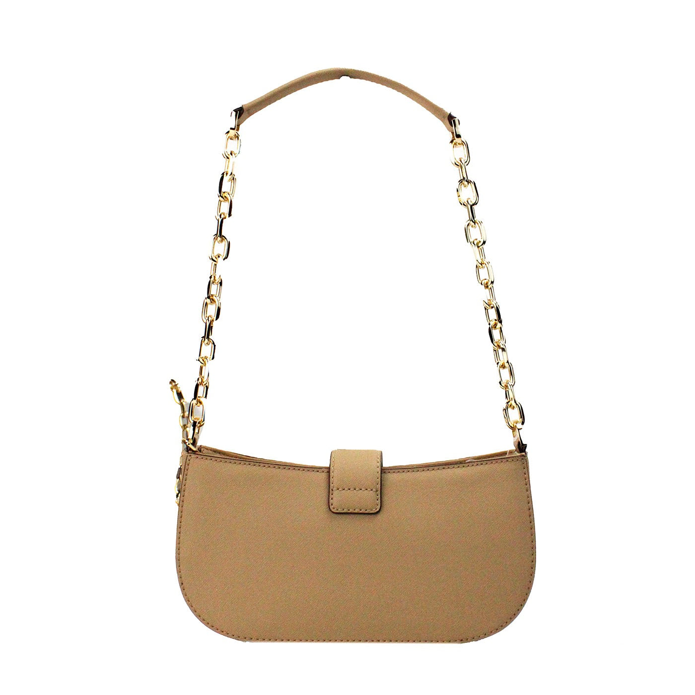 Michael Kors Carmen Small Camel Haircalf Pouchette Shoulder Crossbody Purse - DEA STILOSA MILANO