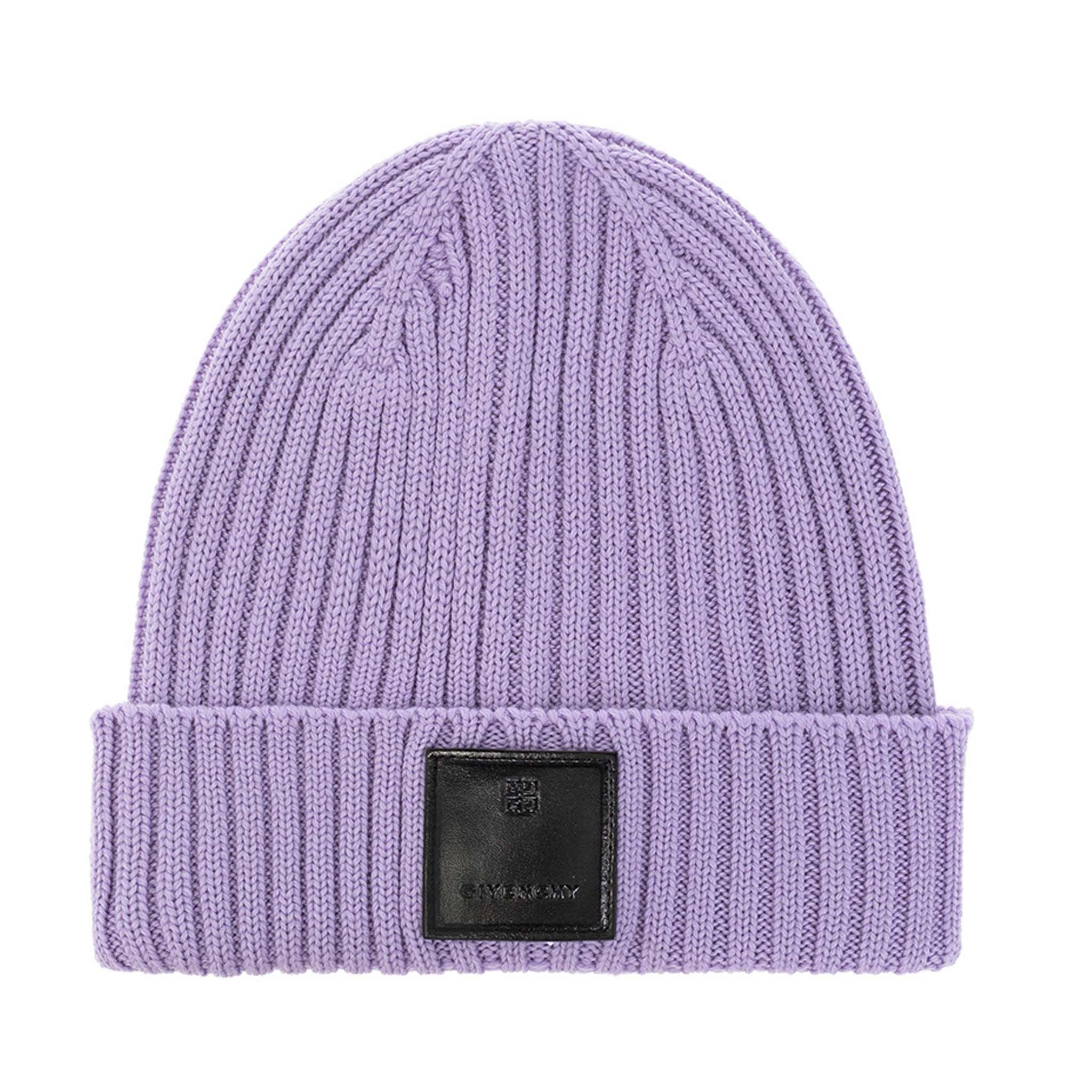 Givenchy Lilac Beanie Hat in Wool - DEA STILOSA MILANO
