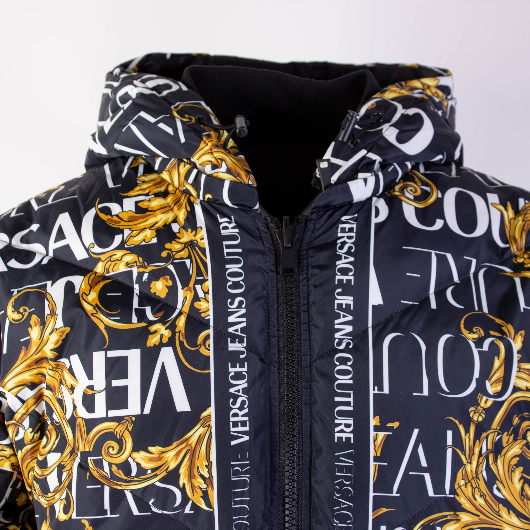 Versace Jeans Baroque Polyester Reversible Jacket - DEA STILOSA MILANO
