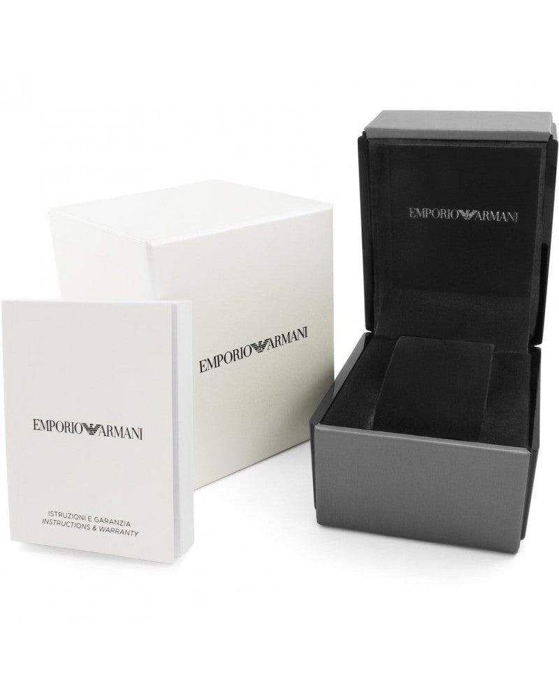 Emporio Armani Watches Black Steel Chronograph Watch - DEA STILOSA MILANO