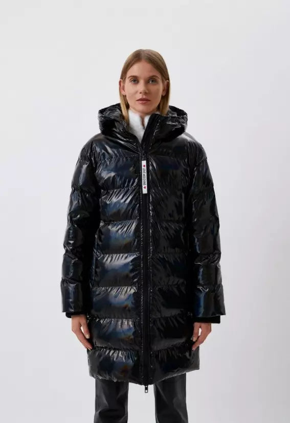 Love Moschino Black Polyester Jackets & Coat - DEA STILOSA MILANO
