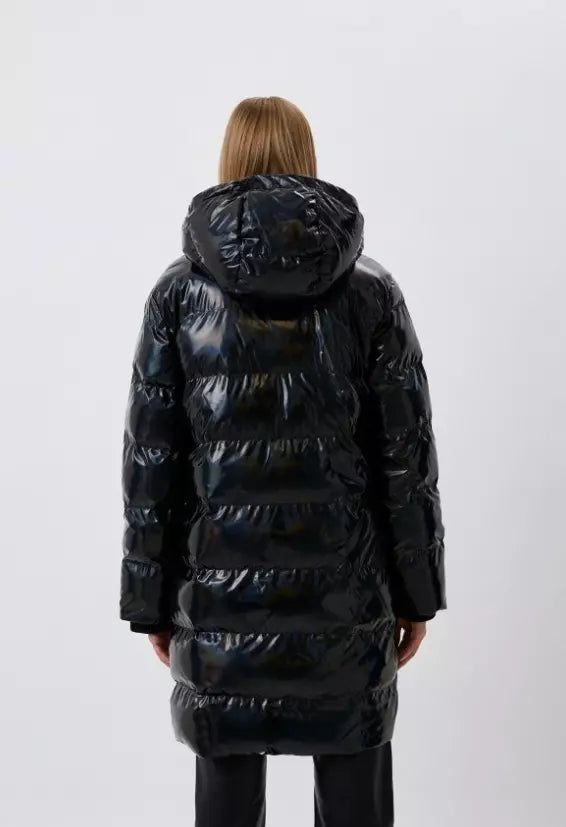Love Moschino Black Polyester Jackets & Coat - DEA STILOSA MILANO