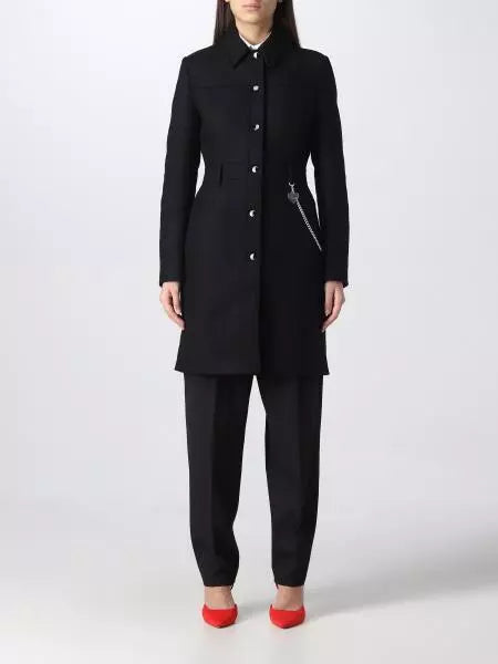 Love Moschino Black Wool Jackets & Coat - DEA STILOSA MILANO