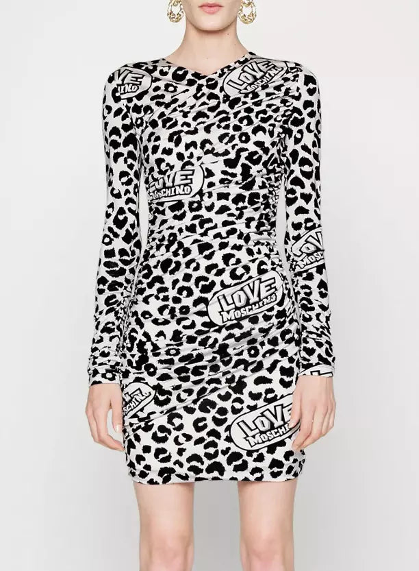 Love Moschino White Viscose Dress - DEA STILOSA MILANO