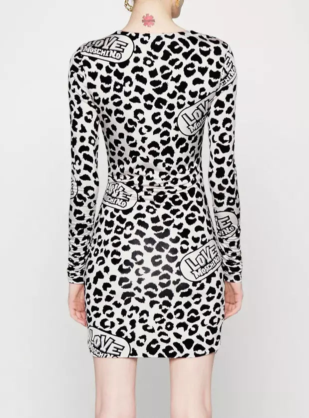Love Moschino White Viscose Dress - DEA STILOSA MILANO