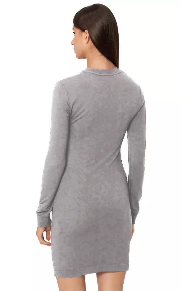 Love Moschino Gray Cotton Dress - DEA STILOSA MILANO