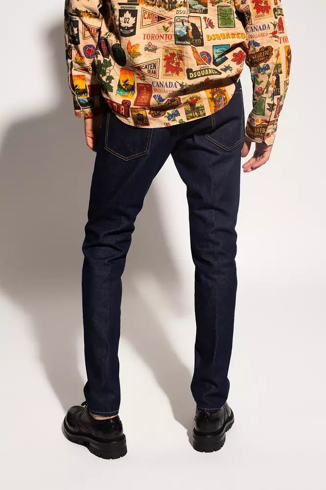 Dsquared² Blue Cotton Jeans & Pant - DEA STILOSA MILANO