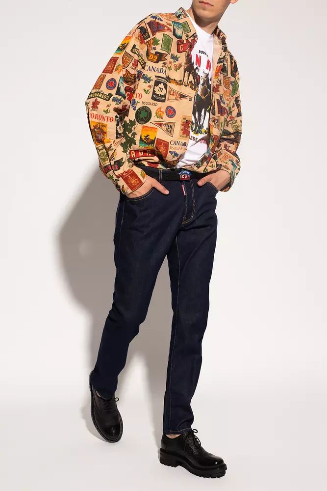 Dsquared² Blue Cotton Jeans & Pant - DEA STILOSA MILANO