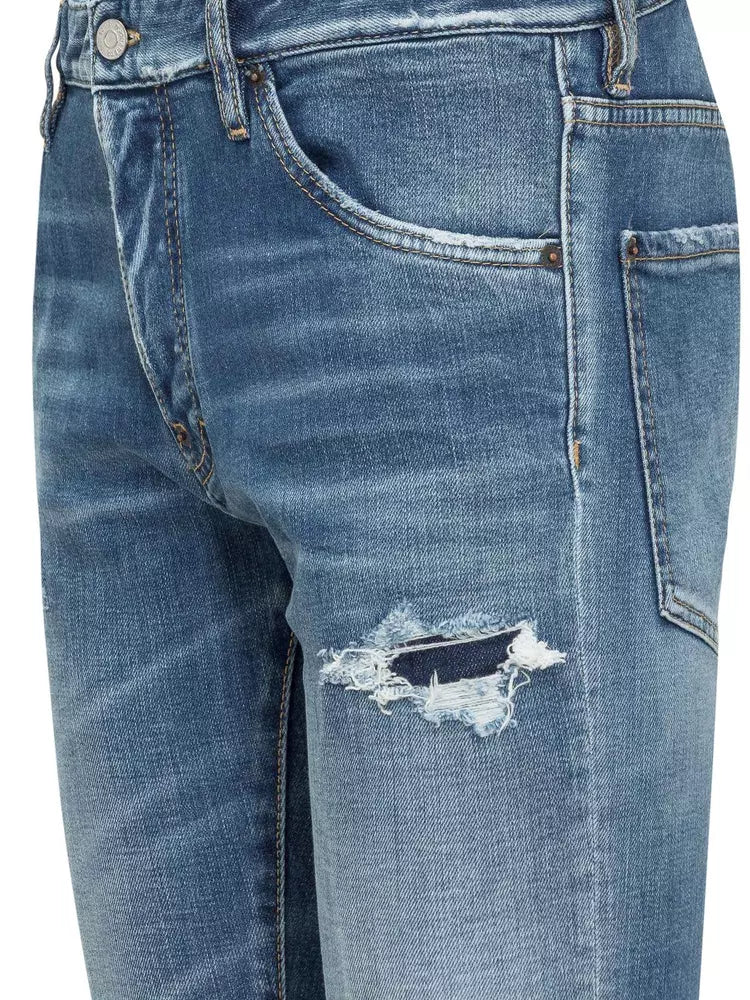 Dsquared² Blue Cotton Jeans & Pant - DEA STILOSA MILANO