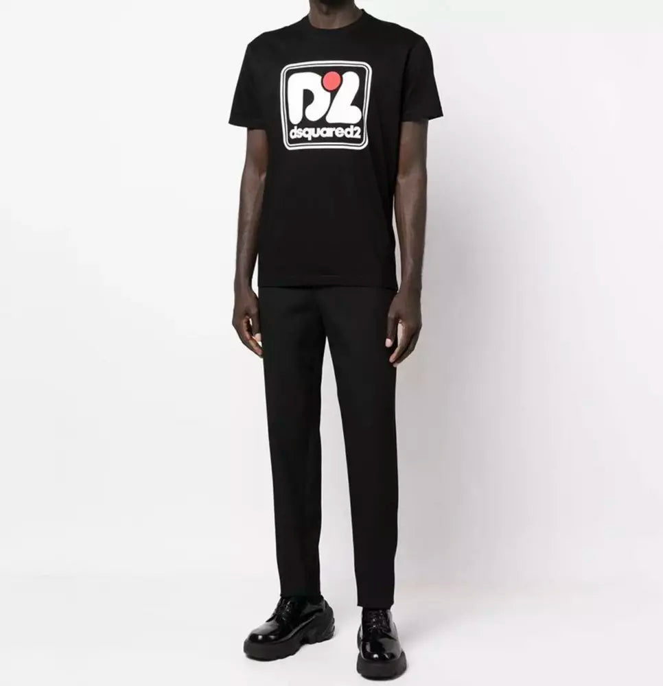 Dsquared² Black Cotton T-Shirt - DEA STILOSA MILANO