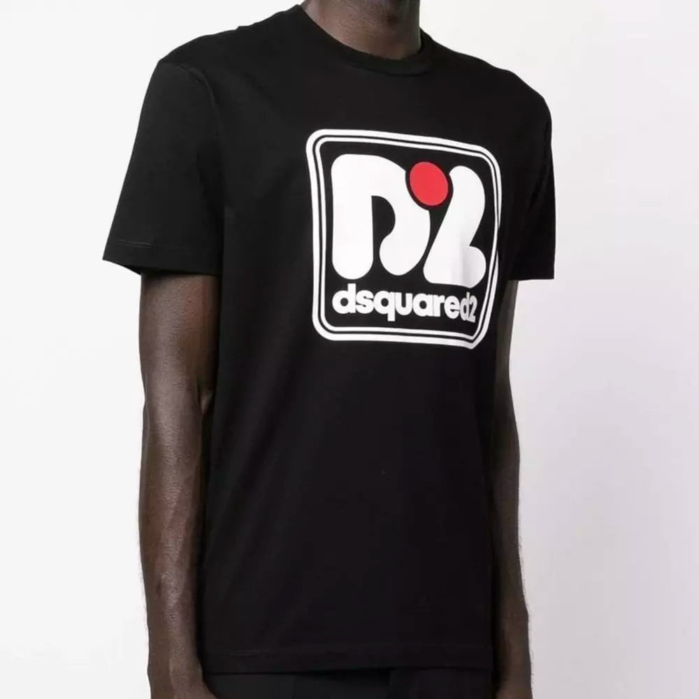Dsquared² Black Cotton T-Shirt - DEA STILOSA MILANO