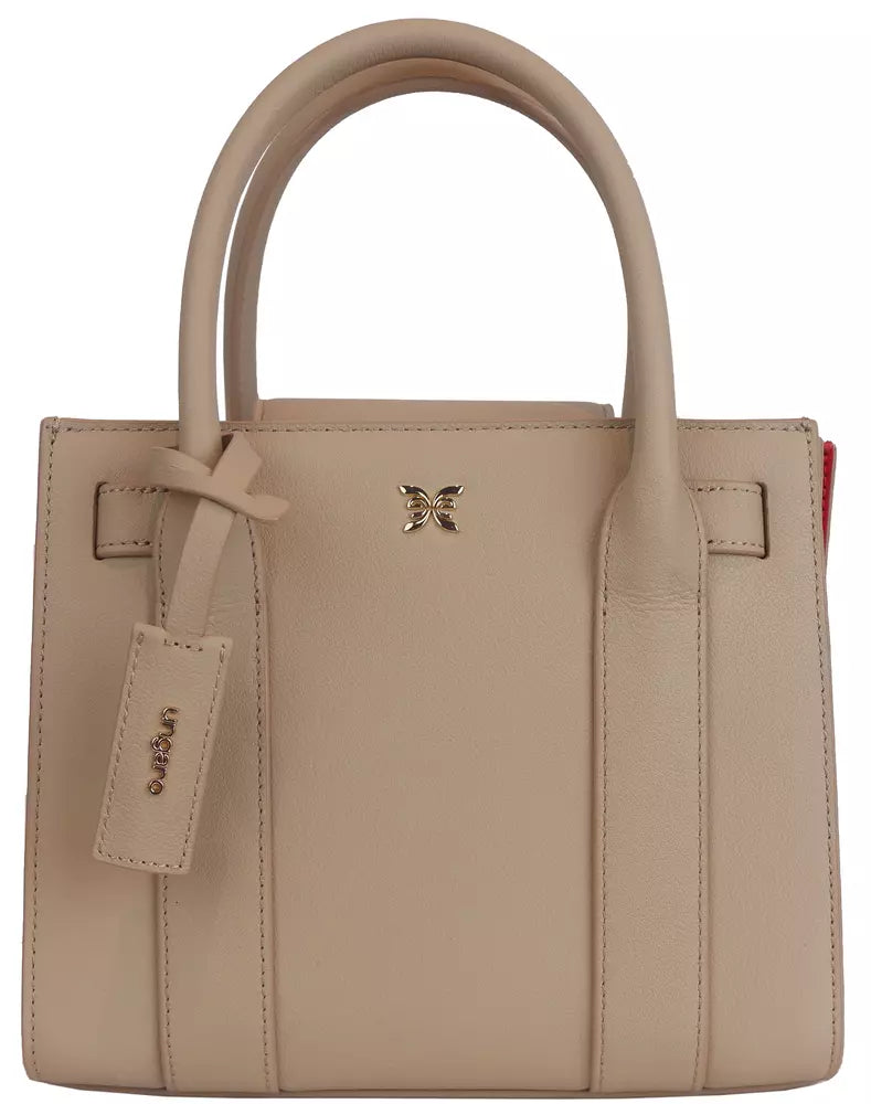 Ungaro Beige Leather Crossbody Bag - DEA STILOSA MILANO
