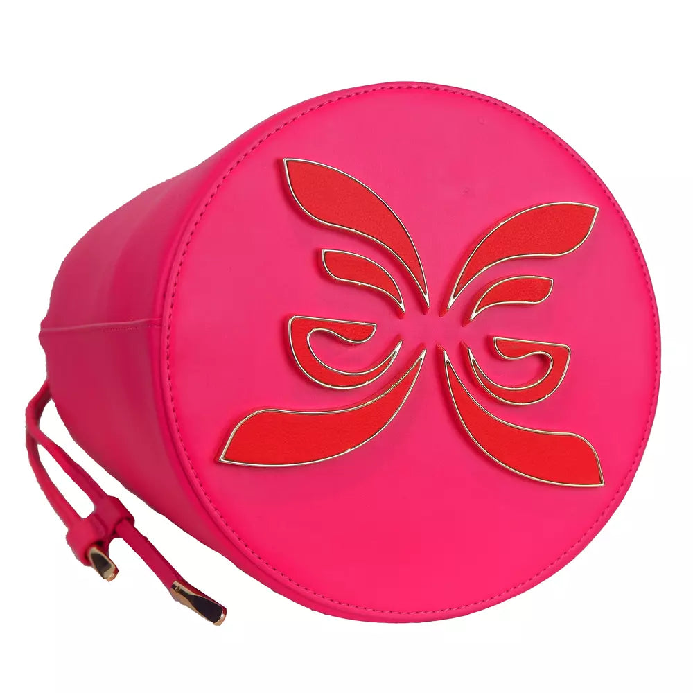 Ungaro Fuchsia Leather Handbag - DEA STILOSA MILANO