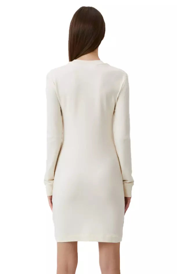 Love Moschino White Cotton Dress - DEA STILOSA MILANO